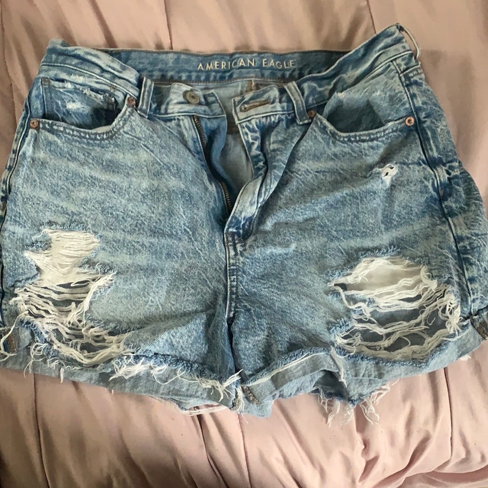denim shorts